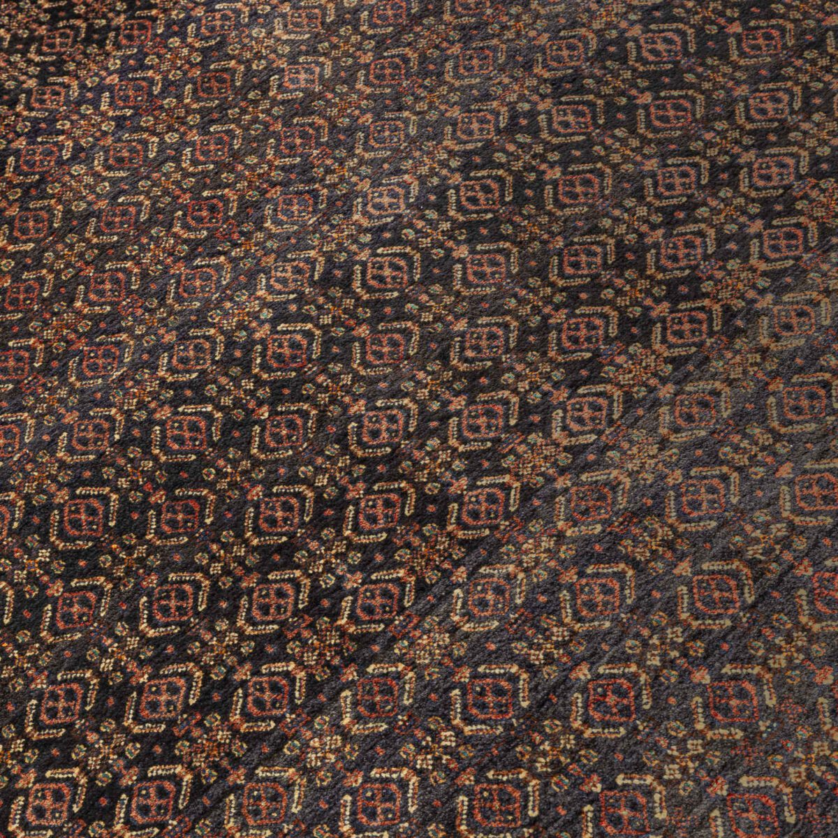 Price and Buy Persian Carpet with Wool Original Hand-Knotted in Kurdistan Herati Brown - Image 5