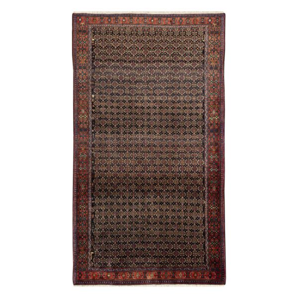 Persian-Carpet-with-Wool-Original-Hand-Knotted-in-Kurdistan-Herati-Brown Price and Buy Persian Carpet with Wool Original Hand-Knotted in Kurdistan Herati Brown