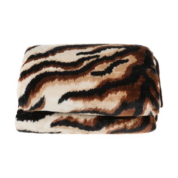 Persian-Golbaft-Double-Bed-Blanket-Size-220×240-Model-Tiger-1 Price and Buy Golbaft Persian Double Bed Blanket 220×240 cm Tiger