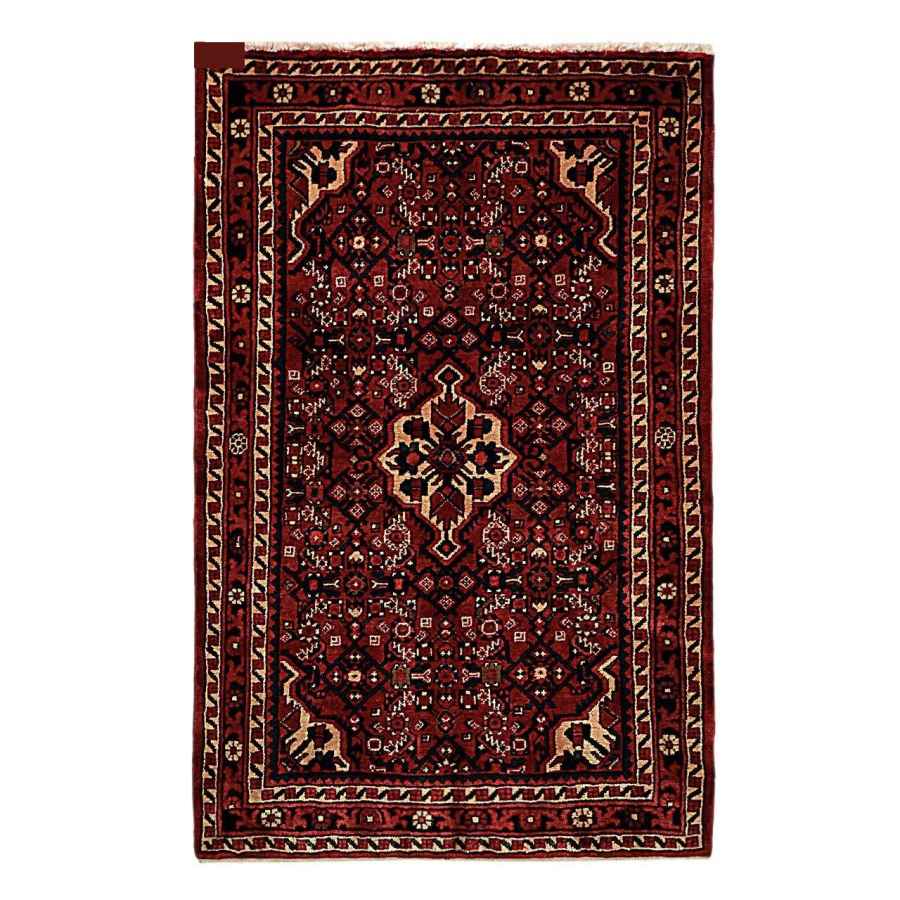 Price and Buy Persian Carpet Intricately Hand-Knotted Medallion Wool Dark Color - Image 3