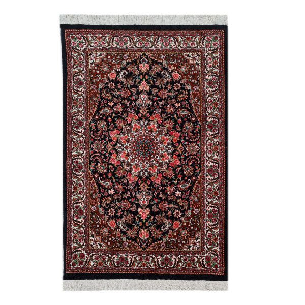 Persian-Hand-Knotted-Bidjar-Carpet-Model-Ghajar-1 Price and Buy Persian Wool Carpet Hand-Knotted with Medallion design Model Ghajar