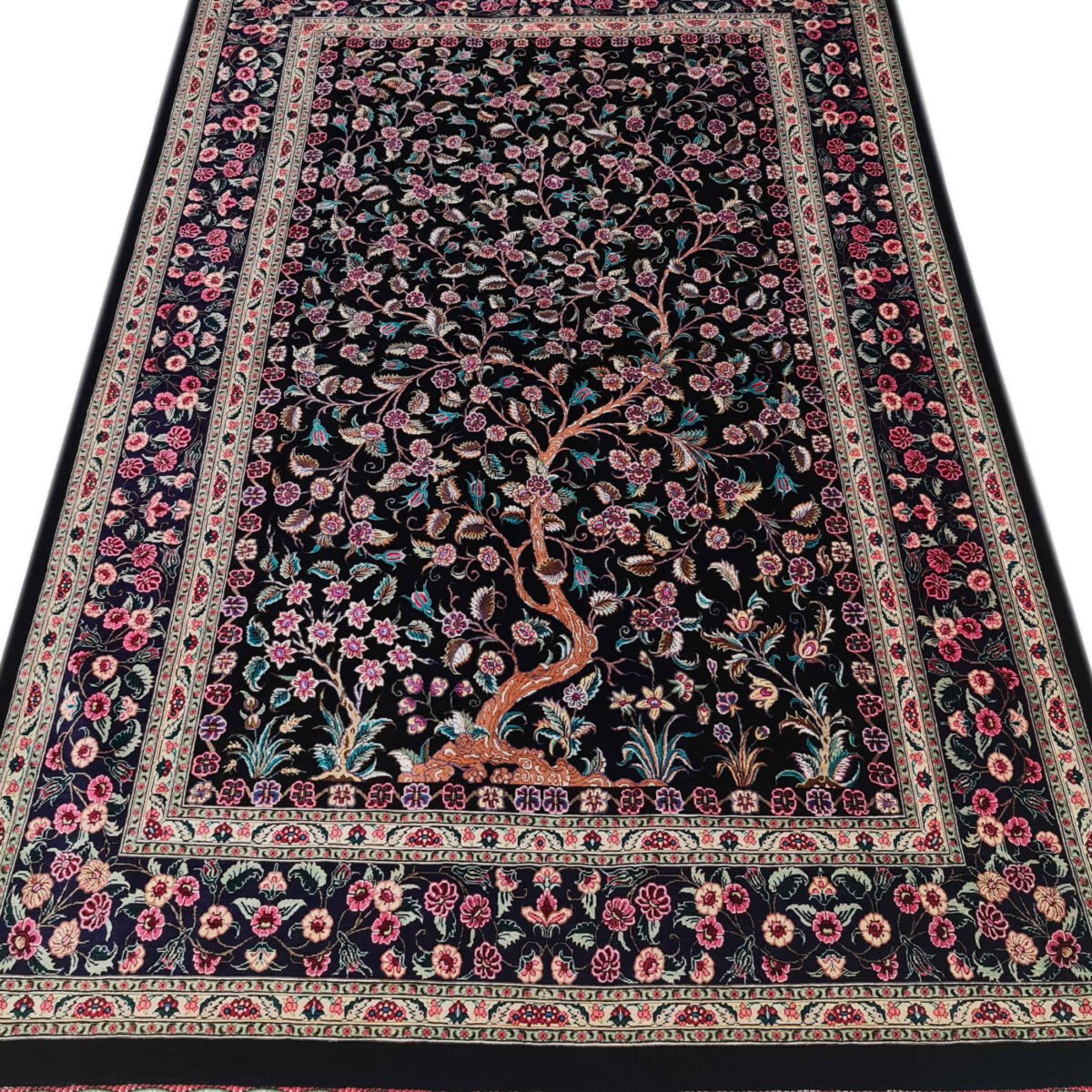 Price and Buy Persian Carpet Hand-Knotted Zanjan Masterpiece Floral Behesht - Image 2