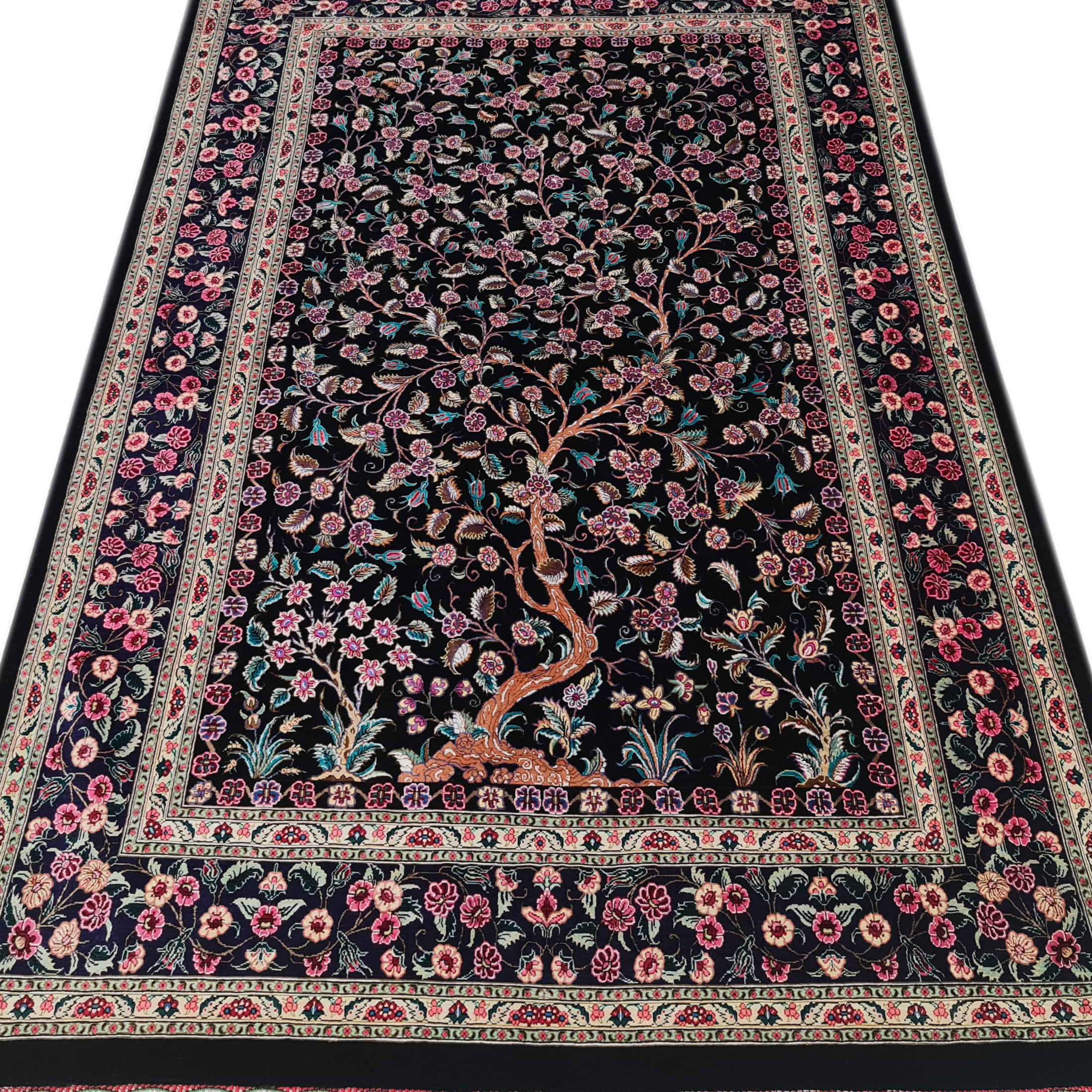 Price and Buy Persian Carpet Hand-Knotted Zanjan Masterpiece Floral Behesht - Image 2