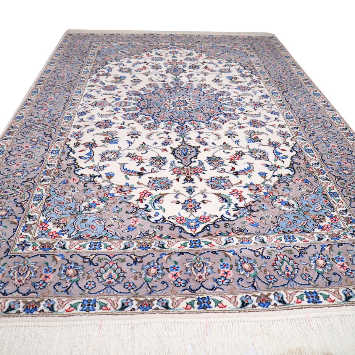 Price and Buy Persian Carpet with Kork Wool Hand-Knotted in Ardakan Medallion Cream - Image 2
