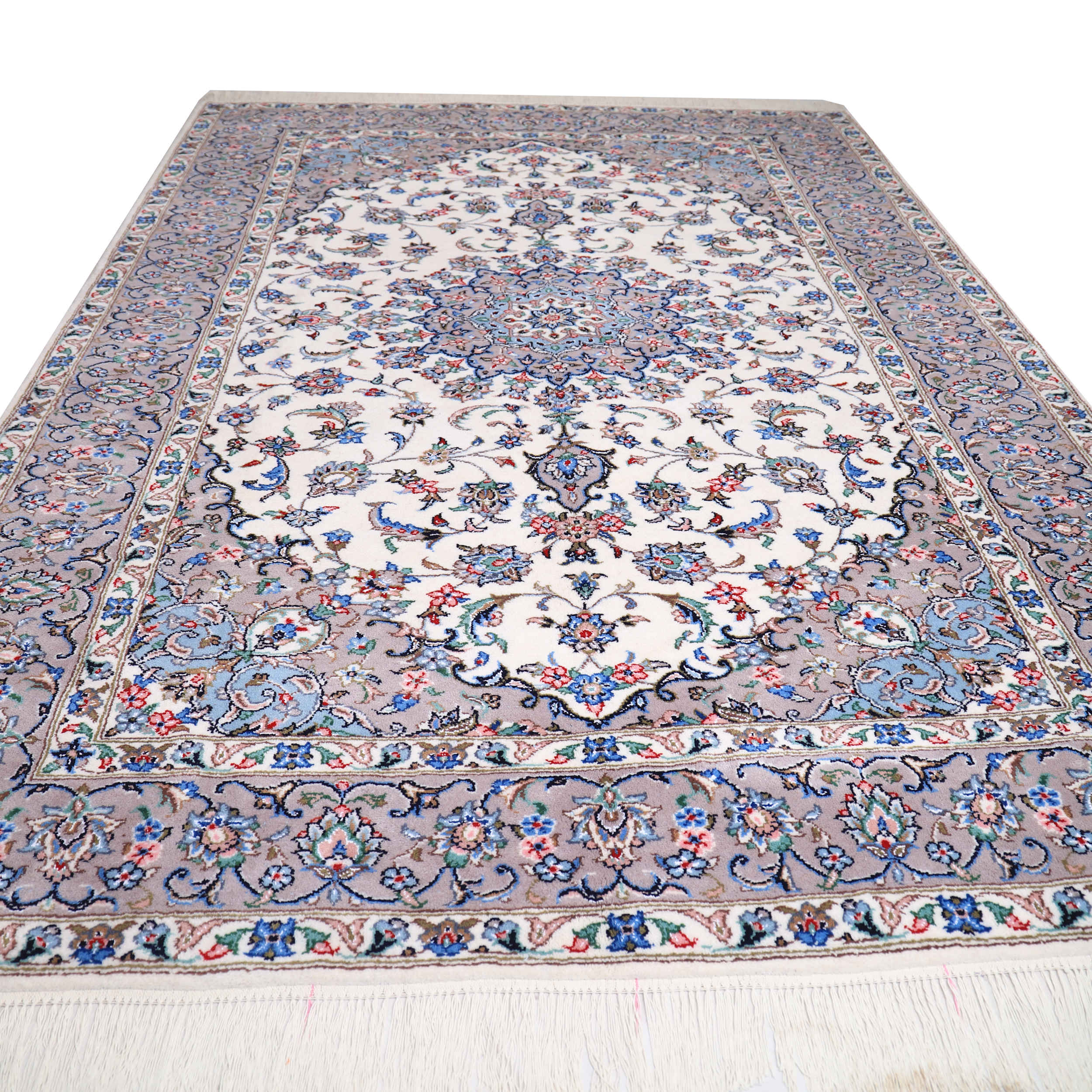 Price and Buy Persian Carpet with Kork Wool Hand-Knotted in Ardakan Medallion Cream - Image 2