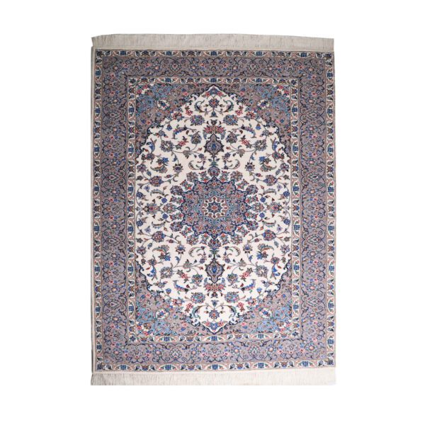 Persian-Rug-with-Kork-Wool-Hand-Knotted-in-Ardakan-Medallion-Cream Price and Buy Persian Carpet with Kork Wool Hand-Knotted in Ardakan Medallion Cream