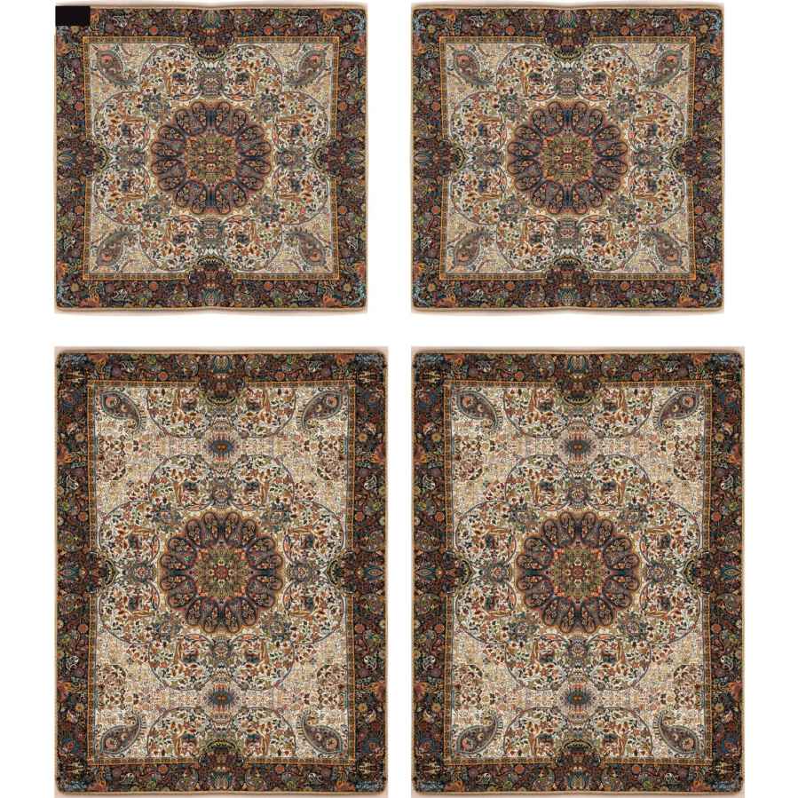 Price and Buy Persian Bedspread Set – Oriental Style Double Size with Termeh Fabric – Afshar - Image 3