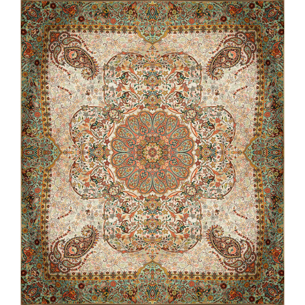 Price and Buy Persian Bedspread Set – Oriental Style Double Size with Termeh Fabric – Negin - Image 4