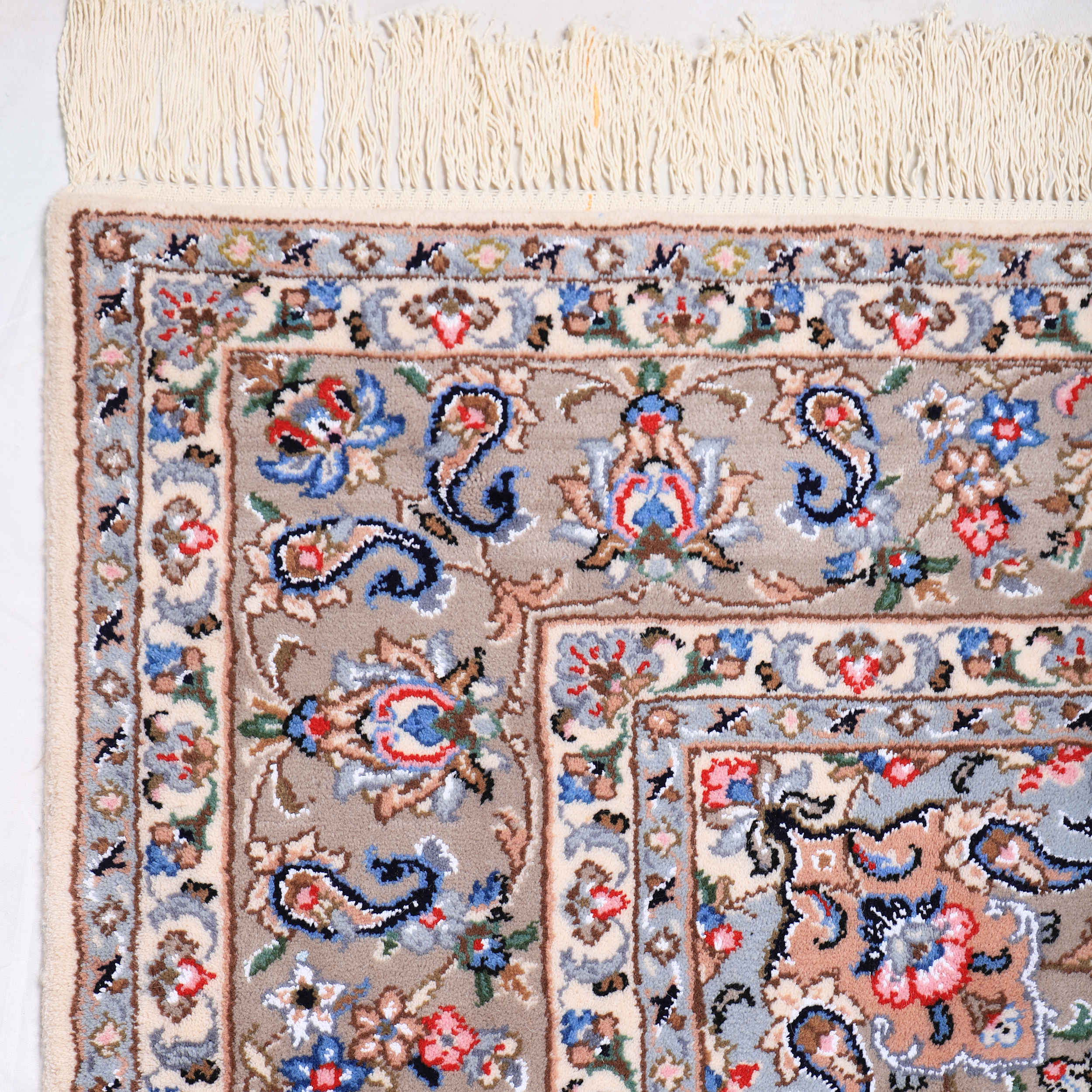 Price and Buy Persian Wool Carpet Hand-Knotted Genuine in Ardakan Lachak Toranj Cream - Image 4