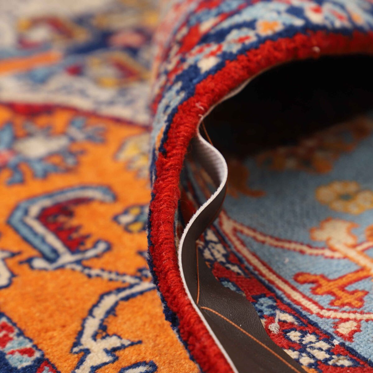 Price and Buy Persian Wool Carpet Hand-Knotted in Isfahan Herati Orange - Image 3