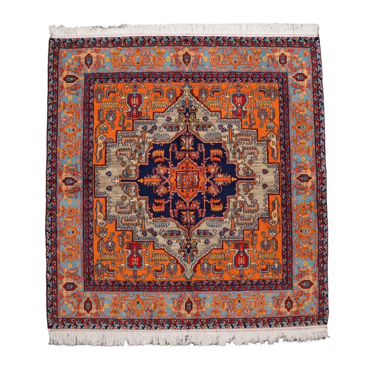 Price and Buy Persian Wool Carpet Hand-Knotted in Isfahan Herati Orange