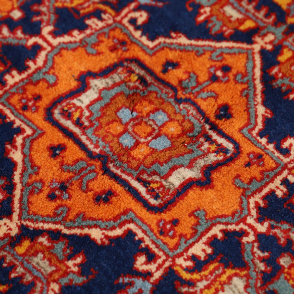 Price and Buy Persian Wool Carpet Hand-Knotted in Isfahan Herati Orange - Image 6