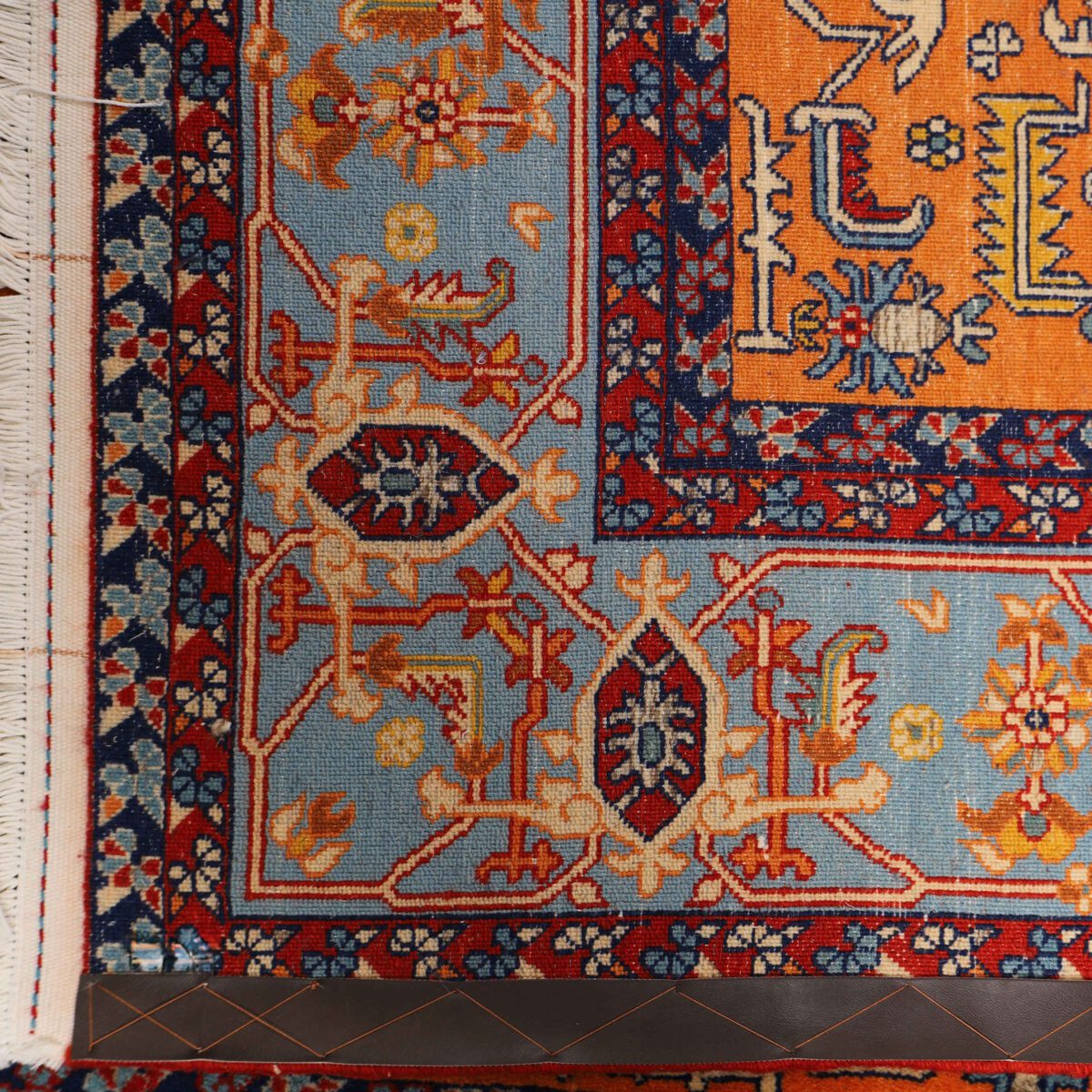 Price and Buy Persian Wool Carpet Hand-Knotted in Isfahan Herati Orange - Image 4