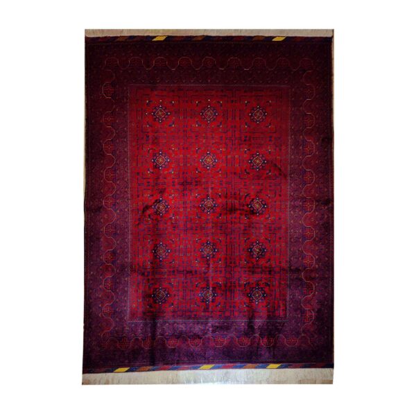 Persian-Wool-Rug-Hand-Knotted-in-Balochistan-Geometric-Red Price and Buy Persian Wool Carpet Hand-Knotted in Balochistan Geometric Red