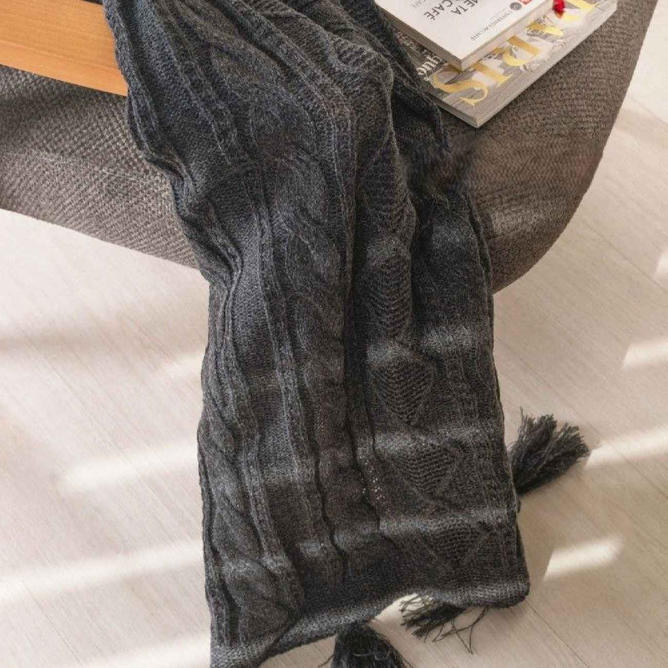 Price and Buy Premium Knitted Sofa Throw Blanket – Add Elegance and Warmth to Your Home Decor - Image 4