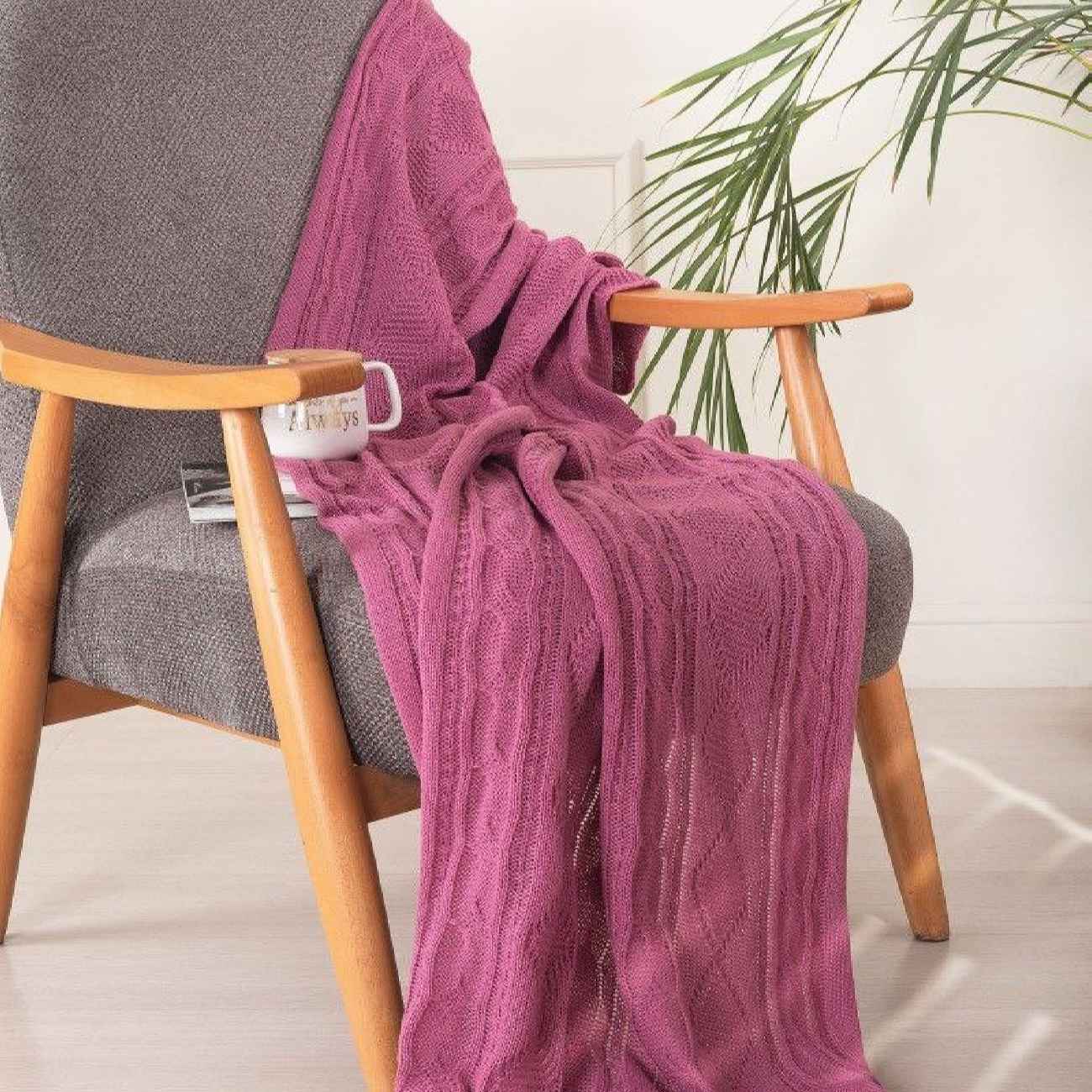 Price and Buy Premium Knitted Sofa Throw Blanket – Add Elegance and Warmth to Your Home Decor - Image 3