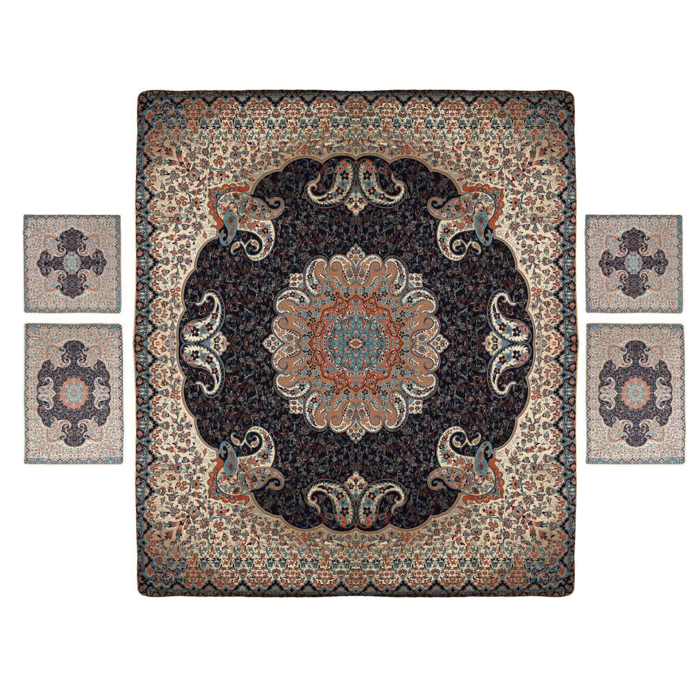 Price and Buy Persian Bedspread Set – Oriental Style Double Size with Termeh Fabric – Toranj