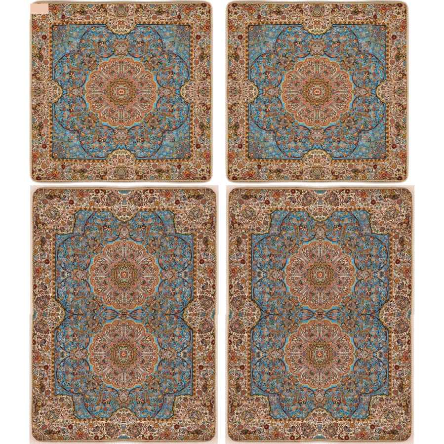 Price and Buy Persian Bedspread Set – Oriental Style Double Size with Termeh Fabric – Afshar - Image 2