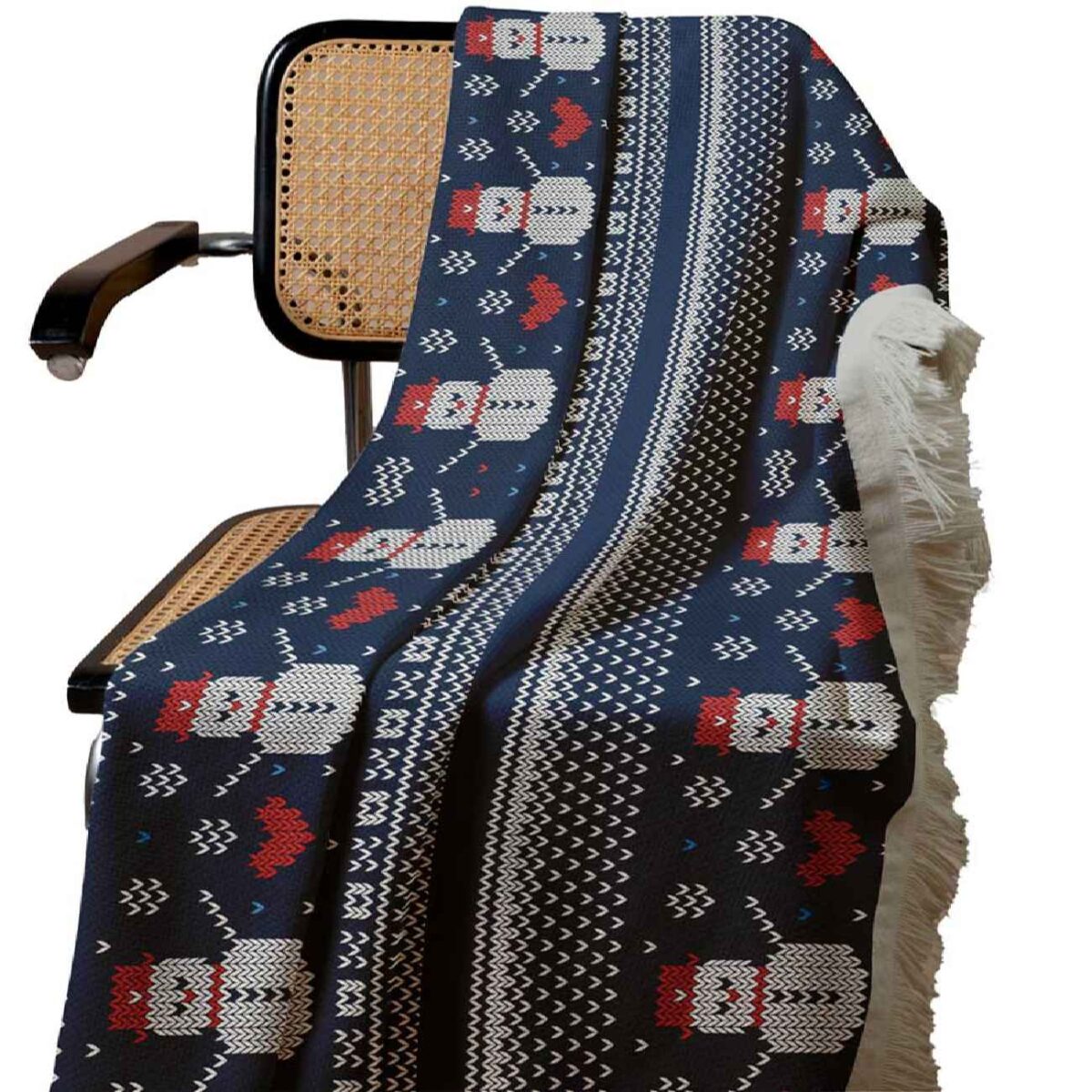 Price and Buy Sofa Throw with Snowman Design – Style to Any Couch or Armchair - Image 7