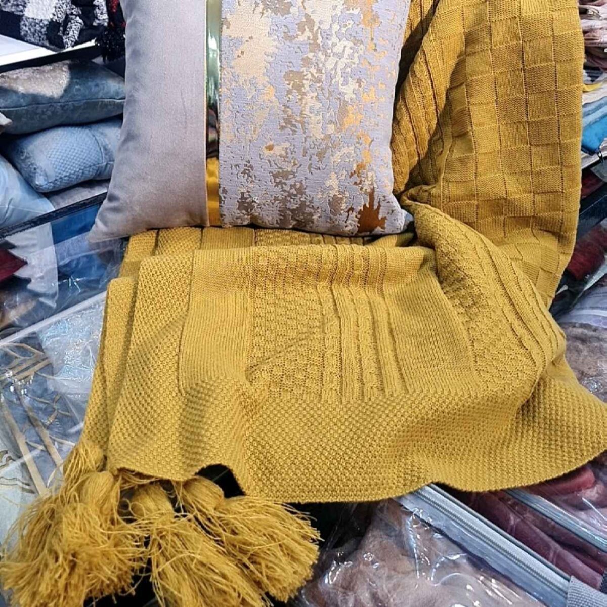 Price and Buy Soft and Warm Knitted Sofa Throw for Couch and Bed – Ideal for Home Décor - Image 3