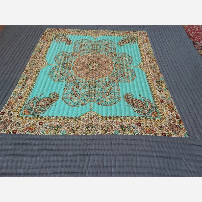Price and Buy Handmade Korsi Quilt 3.5x3.5 Meter | High-Quality Persian Hand-Stitched Comforter - Image 9