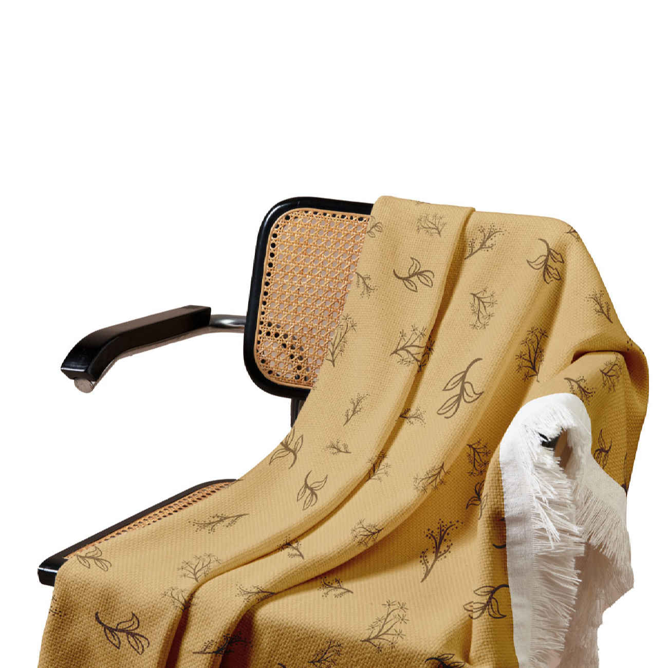 Price and Buy Velvet Sofa Throw with Leaf Design – Best for Living Room Décor - Image 5