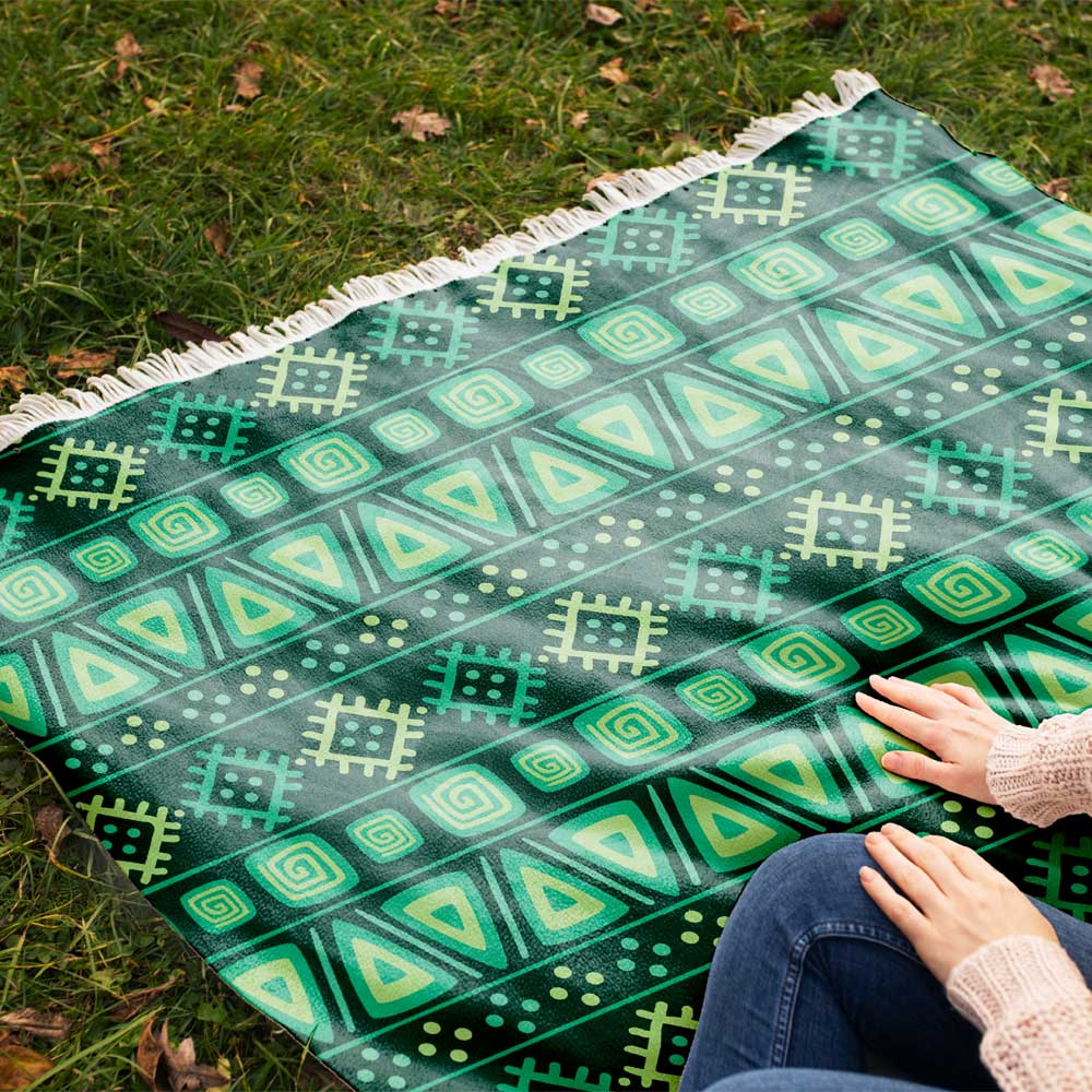 Price and Buy Velvet Throw Soft & Light for Sofa Geometric Pattern - Image 5