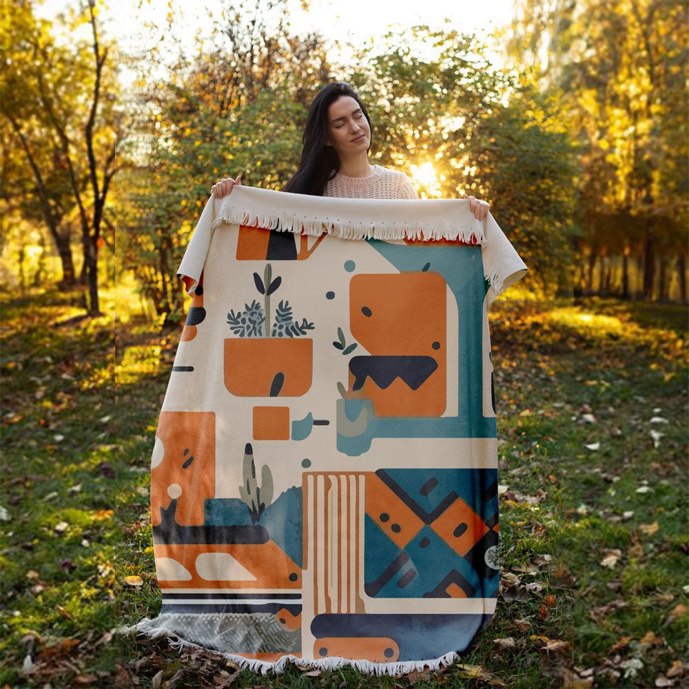 Price and Buy Velvet Throw Soft & Light for Sofa Model Abstract - Image 6