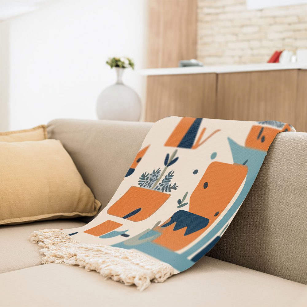 Price and Buy Velvet Throw Soft & Light for Sofa Model Abstract - Image 7