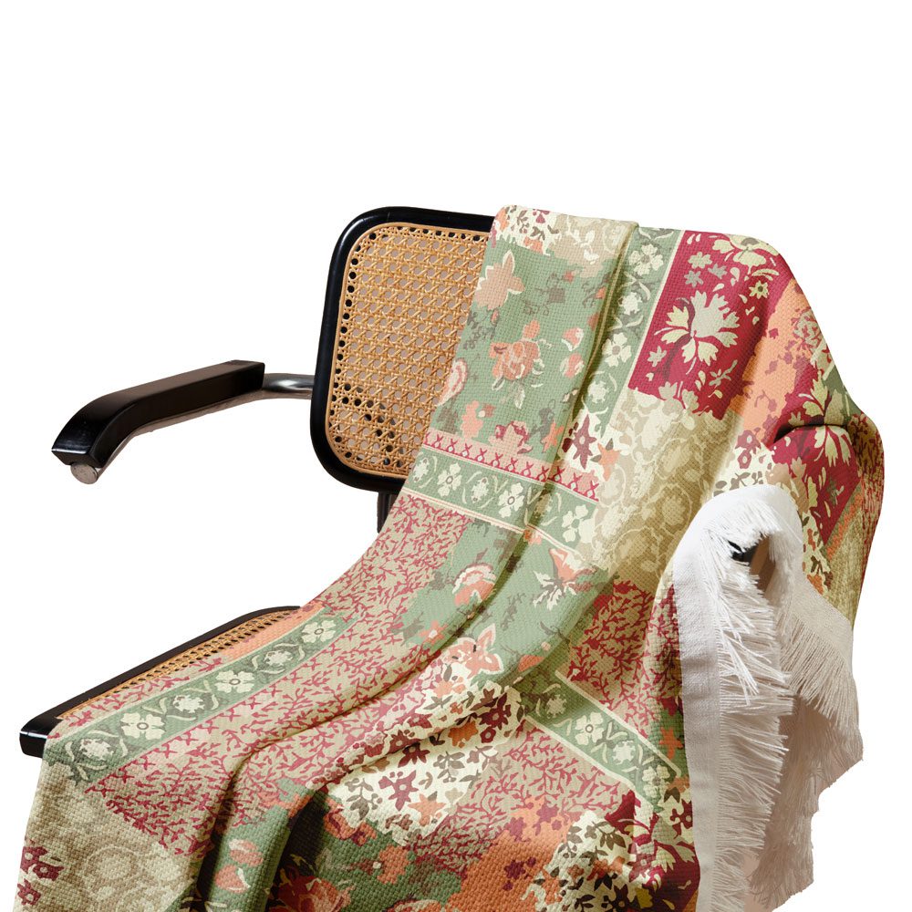 Price and Buy Velvet Throw Soft & Light for Sofa Model Floral - Image 2