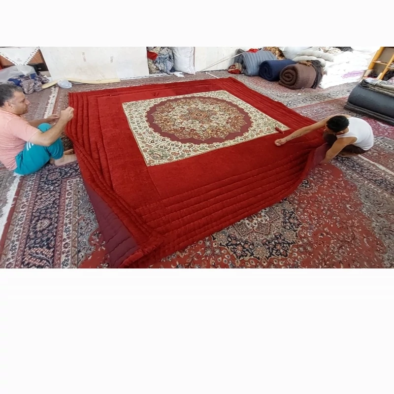 Price and Buy Handmade Korsi Quilt 3x3 Meter | Persian Hand-Stitched Velvet Comforter - Image 18