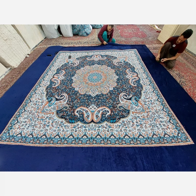 Price and Buy Handmade High-Quality Korsi Quilt 4x4 Meter – Toranj Design | Persian Hand-Stitched Comforter - Image 12