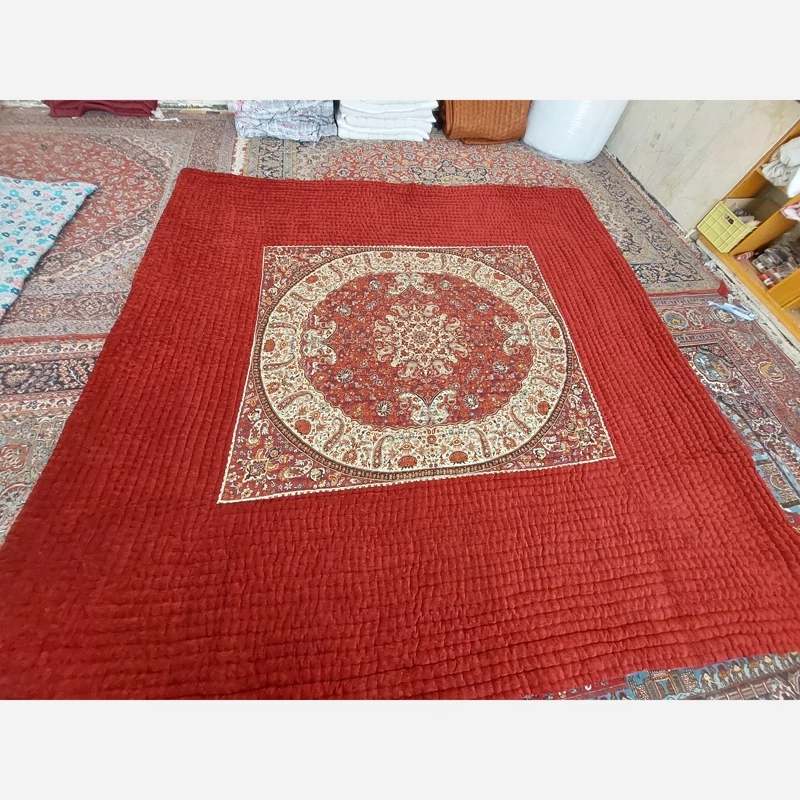 Price and Buy Handmade Korsi Quilt 3x3 Meter | Persian Hand-Stitched Velvet Comforter - Image 7