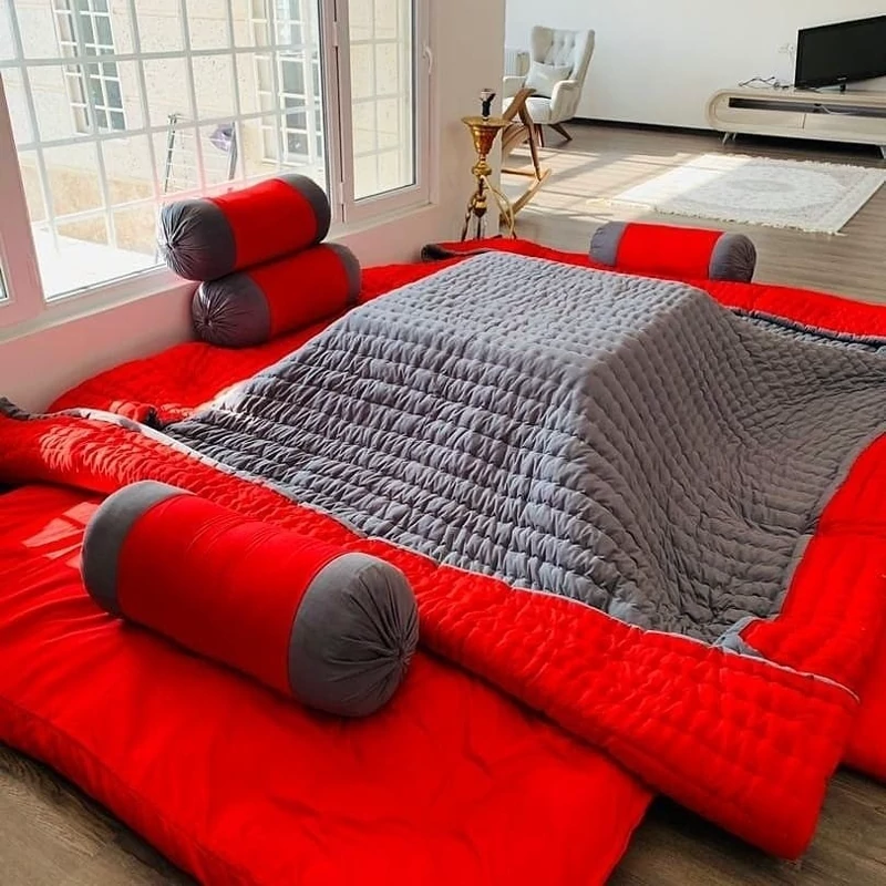 Price and Buy Handmade Velvet Korsi Quilt 4x4 | Traditional Persian Hand-Stitched Comforter - Image 7
