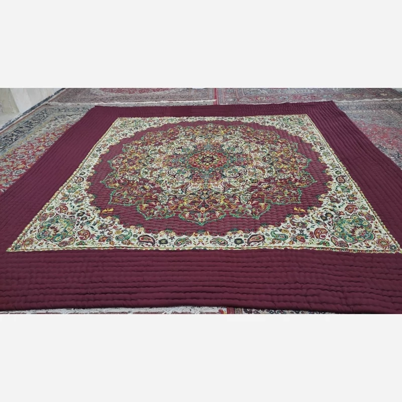 Price and Buy Handmade Korsi Quilt 3.5x3.5 Meter | High-Quality Persian Hand-Stitched Comforter - Image 13