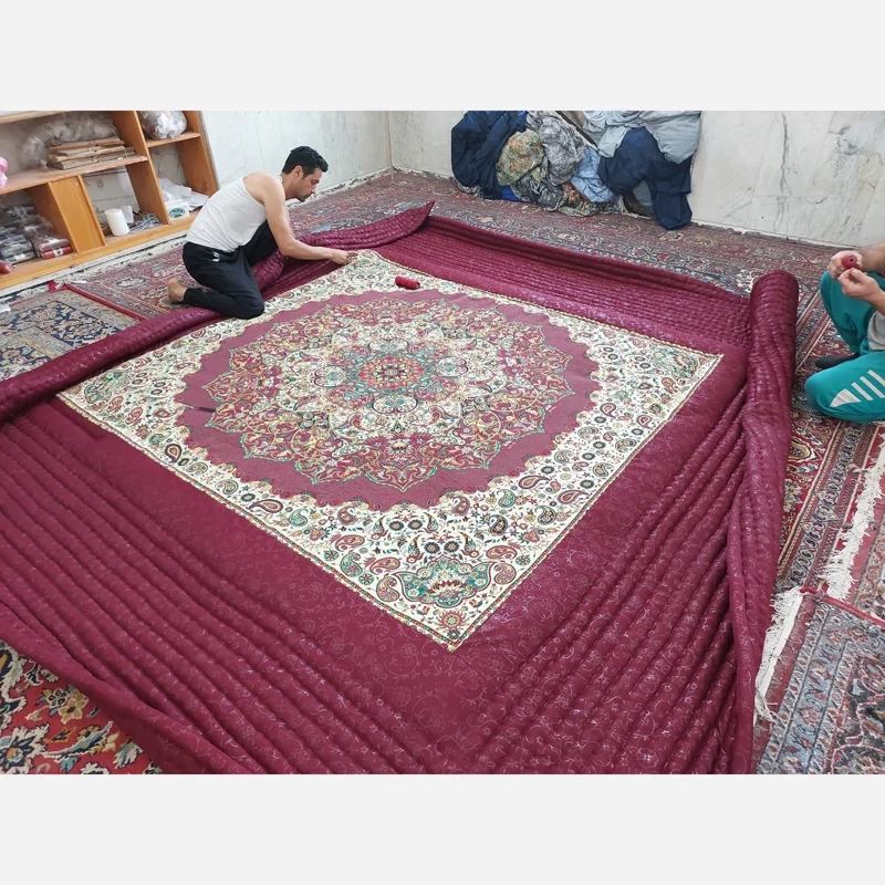 Price and Buy Handmade Korsi Quilt 3.5x3.5 Meter | High-Quality Persian Hand-Stitched Comforter - Image 17