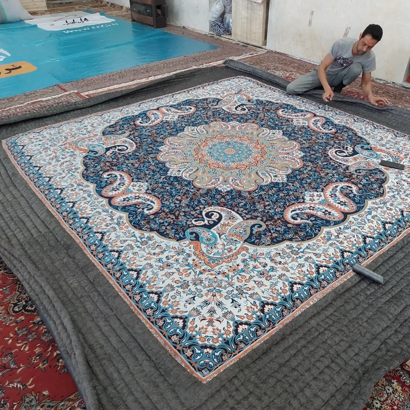 Price and Buy Handmade High-Quality Korsi Quilt 4x4 Meter – Toranj Design | Persian Hand-Stitched Comforter - Image 2