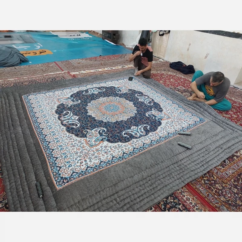 Price and Buy Handmade High-Quality Korsi Quilt 4x4 Meter – Toranj Design | Persian Hand-Stitched Comforter - Image 14