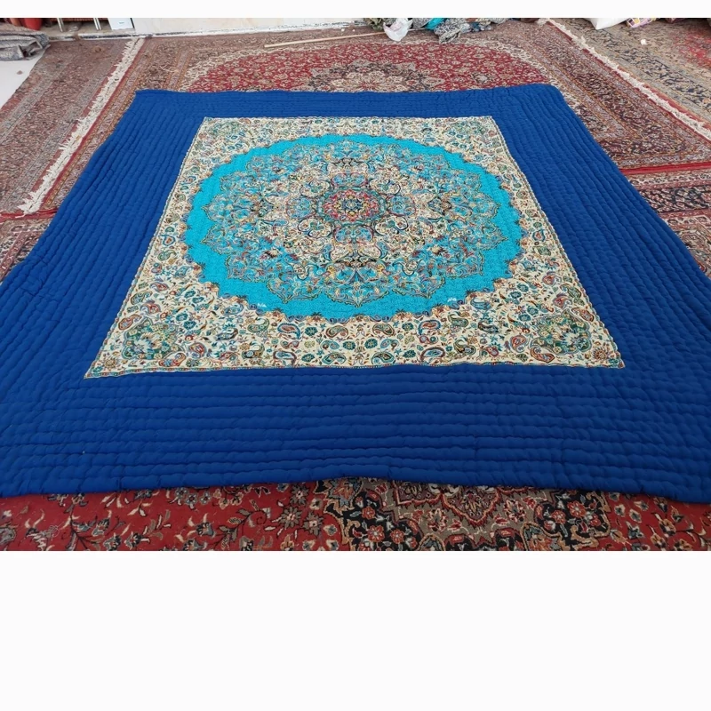 Price and Buy Handmade Korsi Quilt 3x3 Meter | Persian Hand-Stitched Velvet Comforter - Image 17