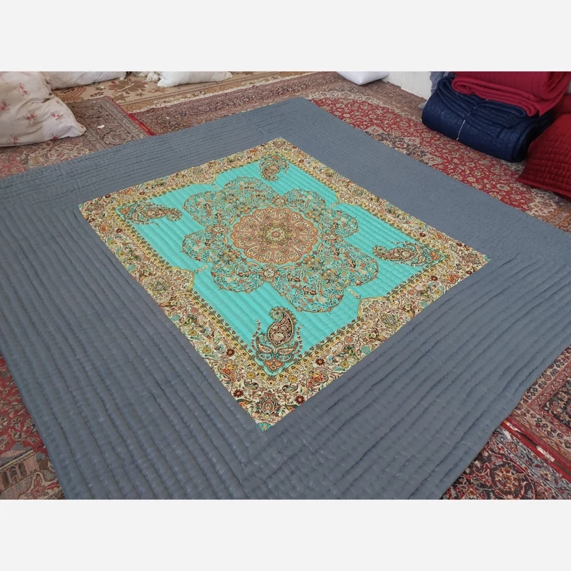 Price and Buy Handmade Korsi Quilt 3.5x3.5 Meter | High-Quality Persian Hand-Stitched Comforter - Image 8