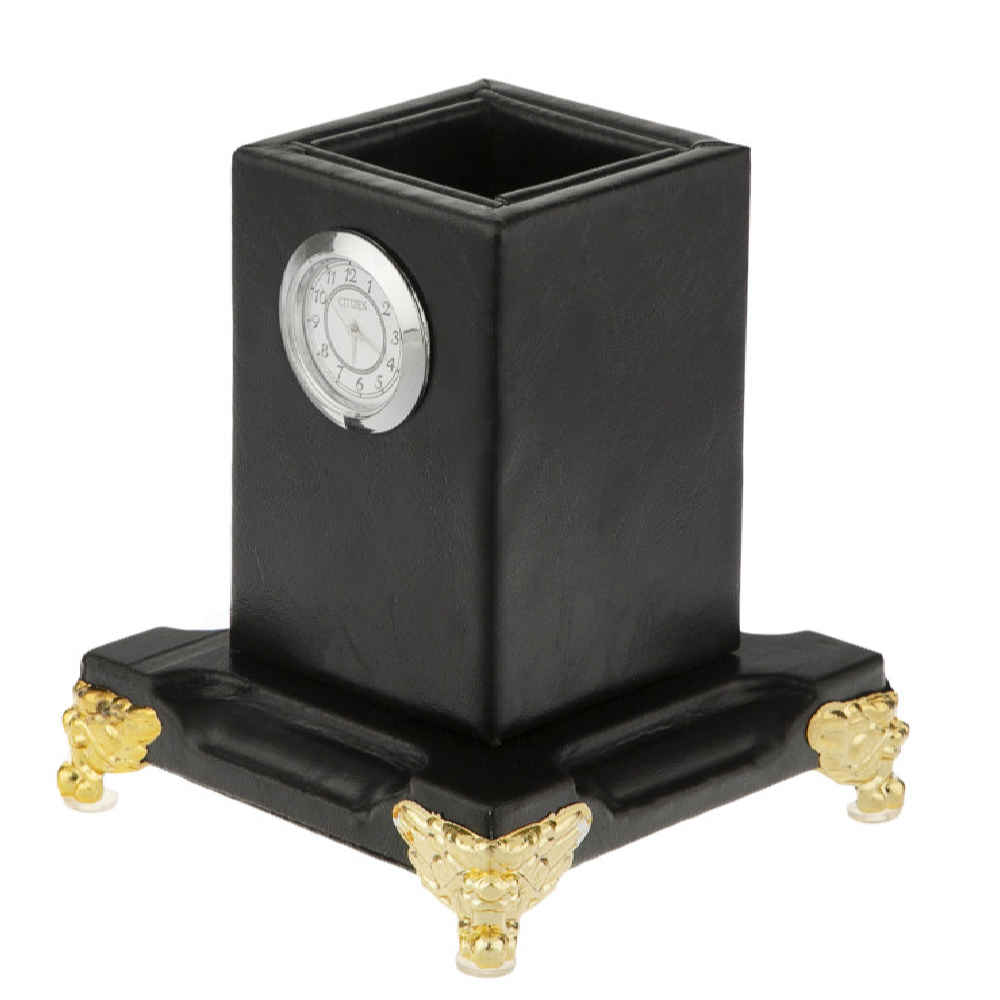 Price and Buy 10-Piece Black Leather Office Desk Organizer Set - Image 4