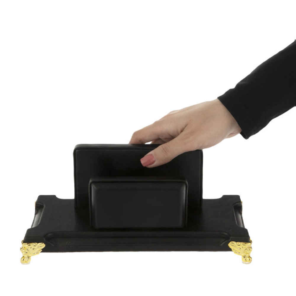 Price and Buy 10-Piece Black Leather Office Desk Organizer Set - Image 6
