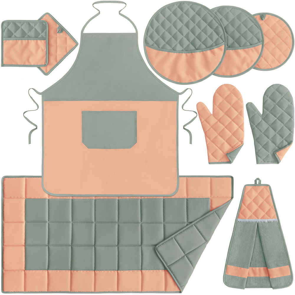 Price and Buy 10 Piece Kitchen Apron Set Model Family