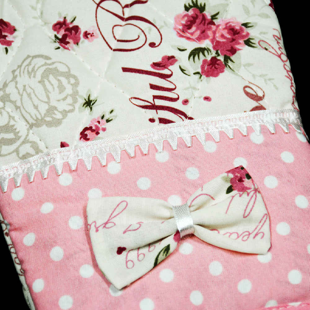 Price and Buy 10 Piece Pink Floral Kitchen Apron Set Model Fama - Image 4