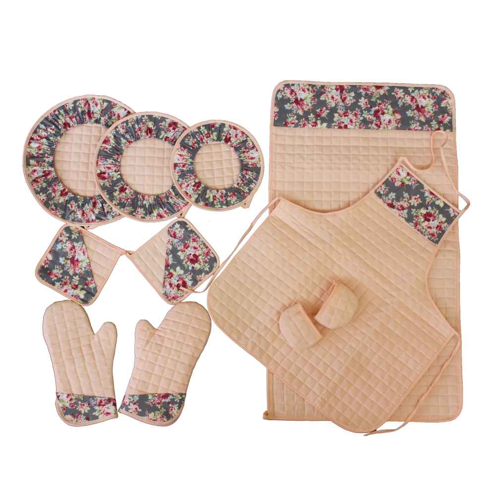 Price and Buy 11 Piece Floral Kitchen Apron Set Model Mamisa