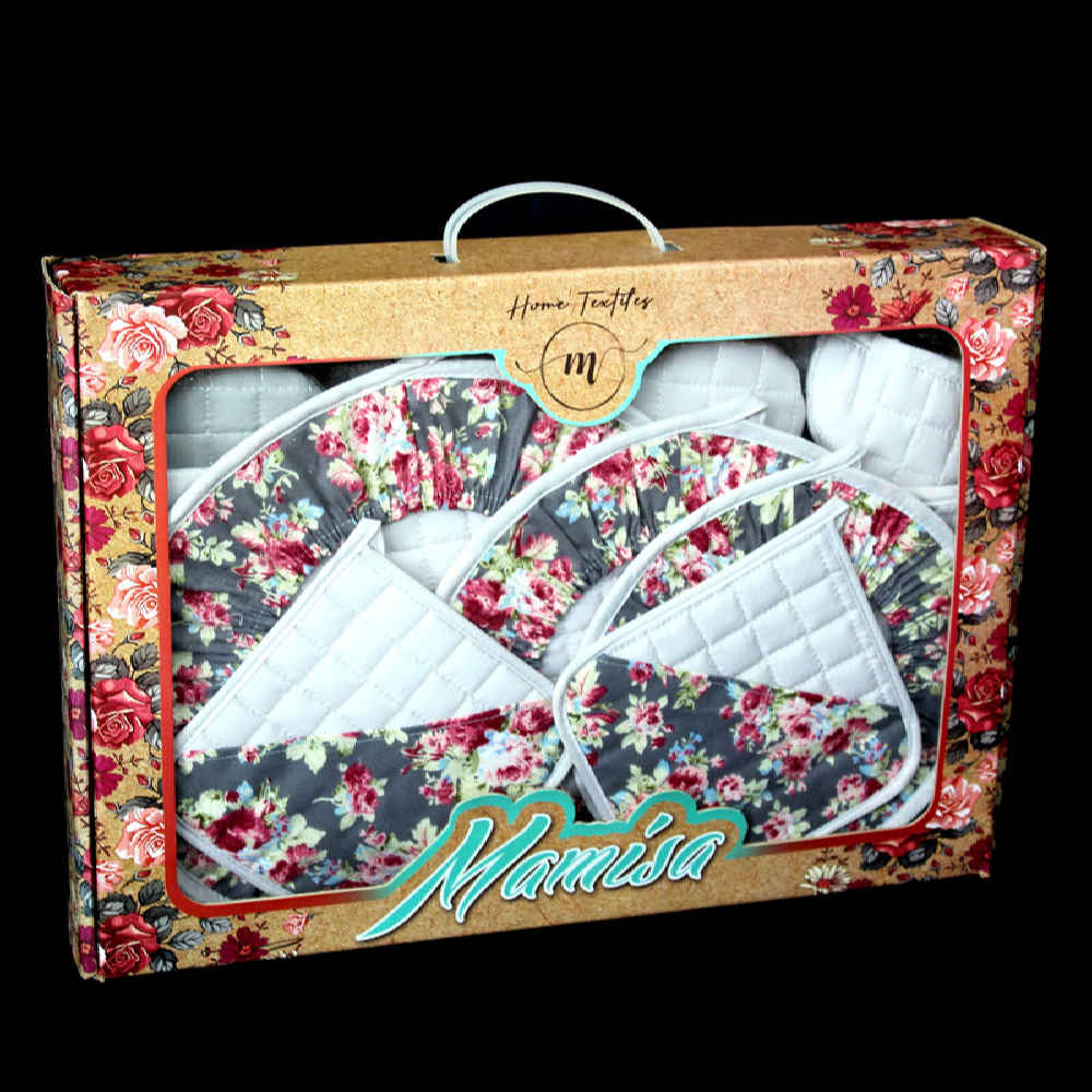 Price and Buy 11 Piece Floral Kitchen Apron Set Model Mamisa - Image 4