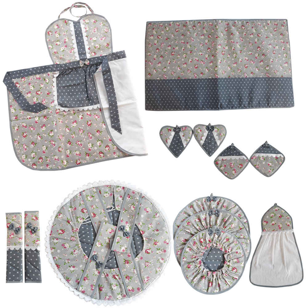 Price and Buy 13 Piece Floral Kitchen Apron Set Model Shokoofa