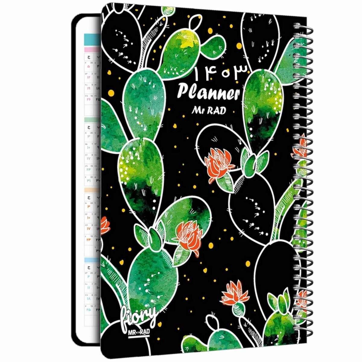 Price and Buy 1403 Persian Daily Planner Calendar Notebook Cactus Pattern