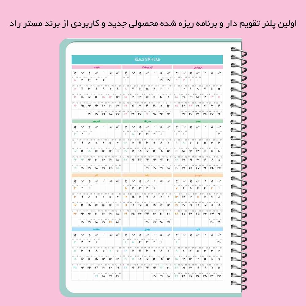 Price and Buy 1403 Persian Daily Planner Calendar Notebook Model Cactus - Image 5