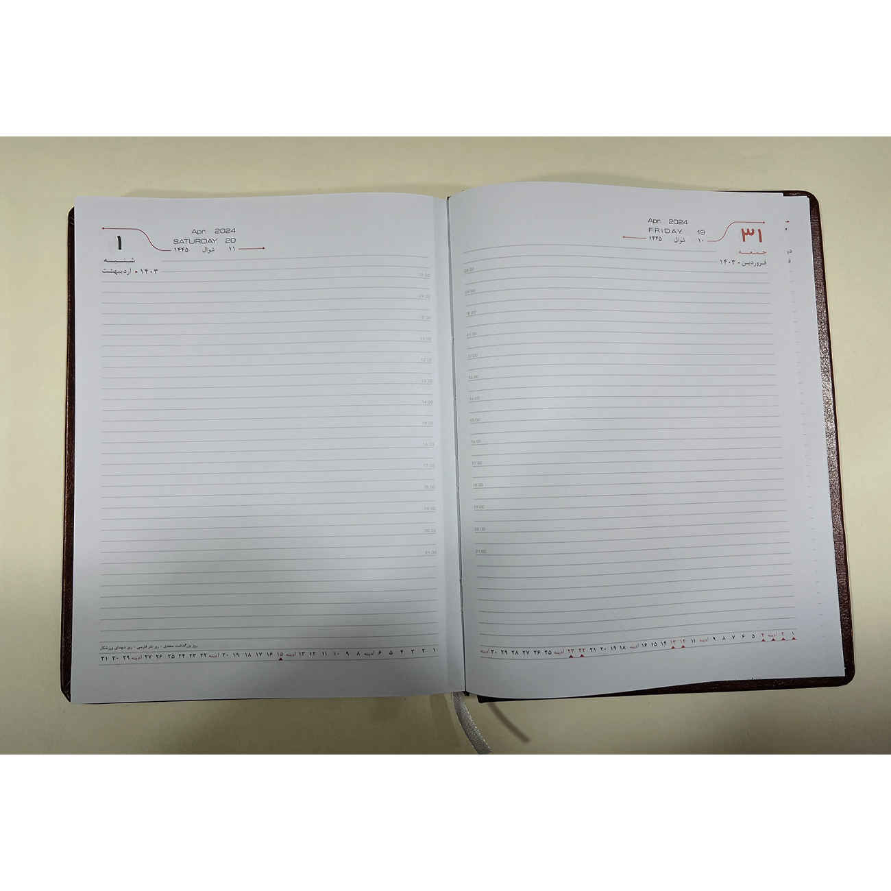Price and Buy 1403 Persian Daily Planner Calendar Notebook Separate Friday - Image 5